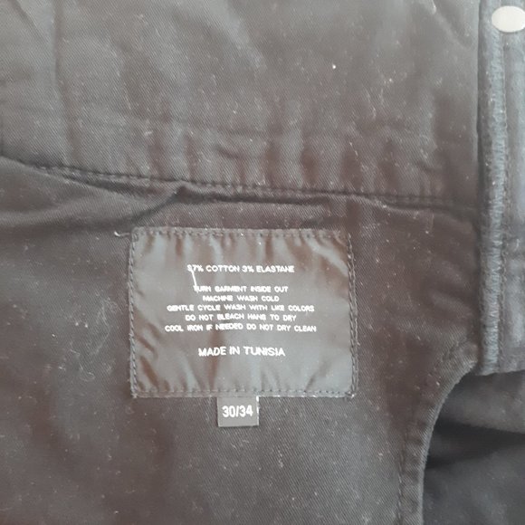 Ralph Lauren Black Label Moto Biker Jeans Black 30 x 34 - Picture 6 of 6